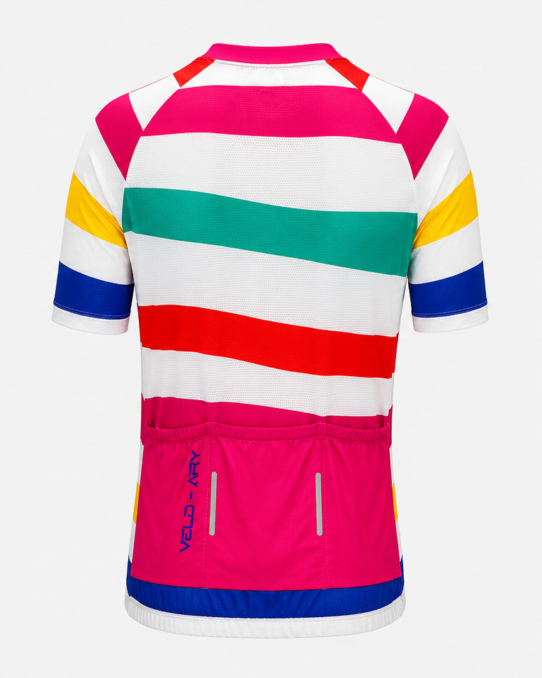 Multi Colour Stripe Cycling jersey