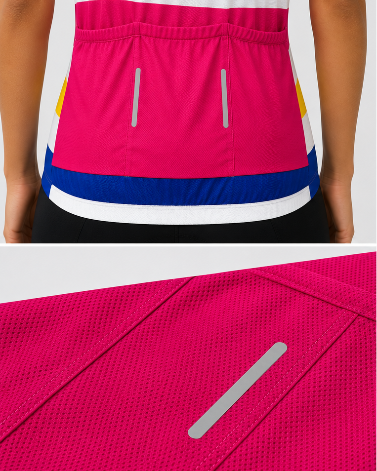 Multi Colour Stripe Cycling jersey